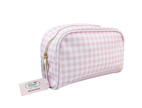 Neceser Maquillaje Cuadros Vichy Rosa THE VINTAGE COSMETIC COMPANY