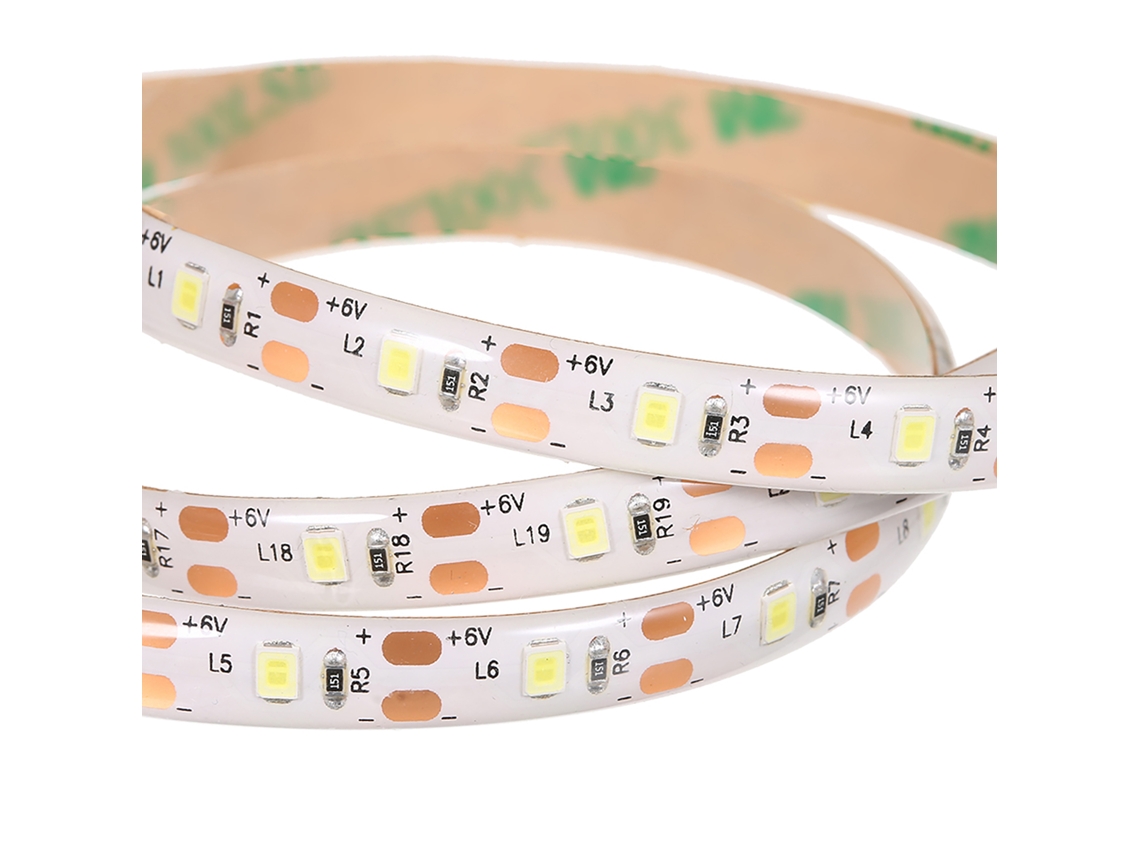 2026-tira Led De 2m 120 Led 3w Con Sensor De Movimiento Pir, Usb Recargable, 3 Modos De Luz, Ip65, Para Armarios