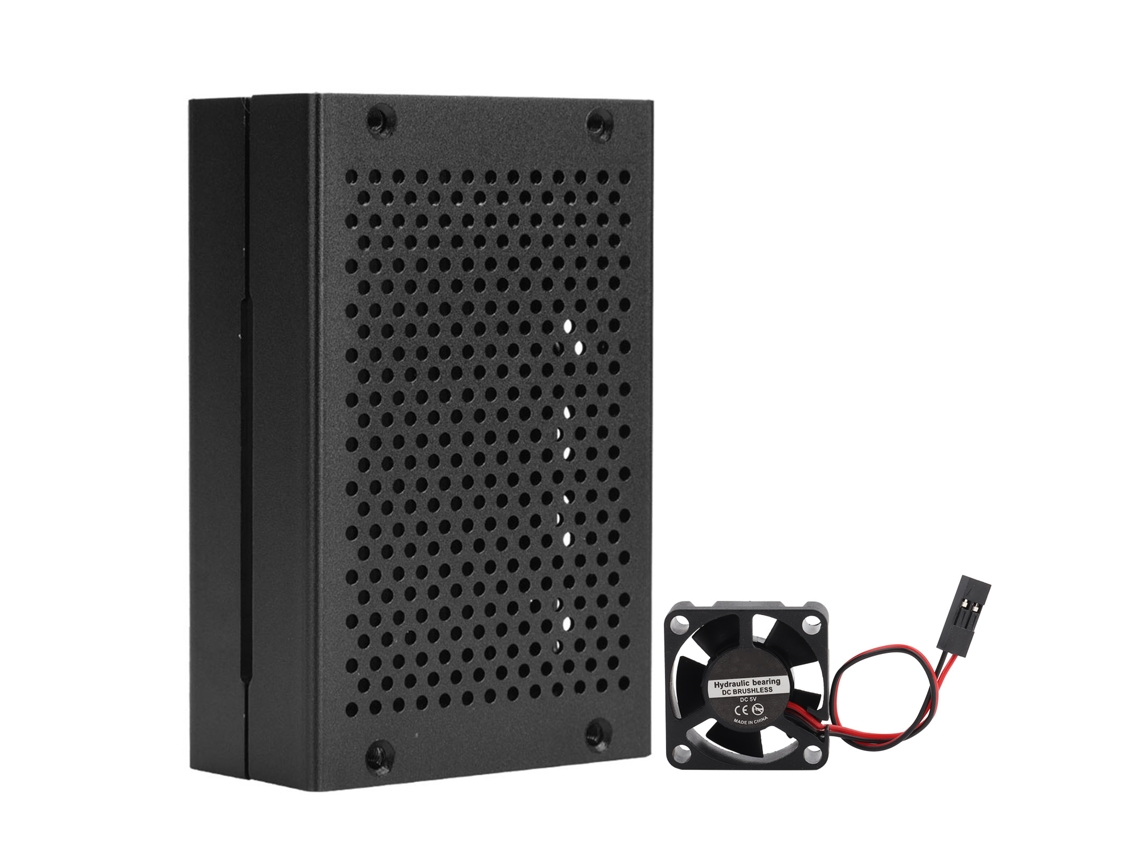Yncm2026-caja Protectora De Aleación De Aluminio Para Raspberry Pi 4 Con Disipación De Calor Negro Set 2
