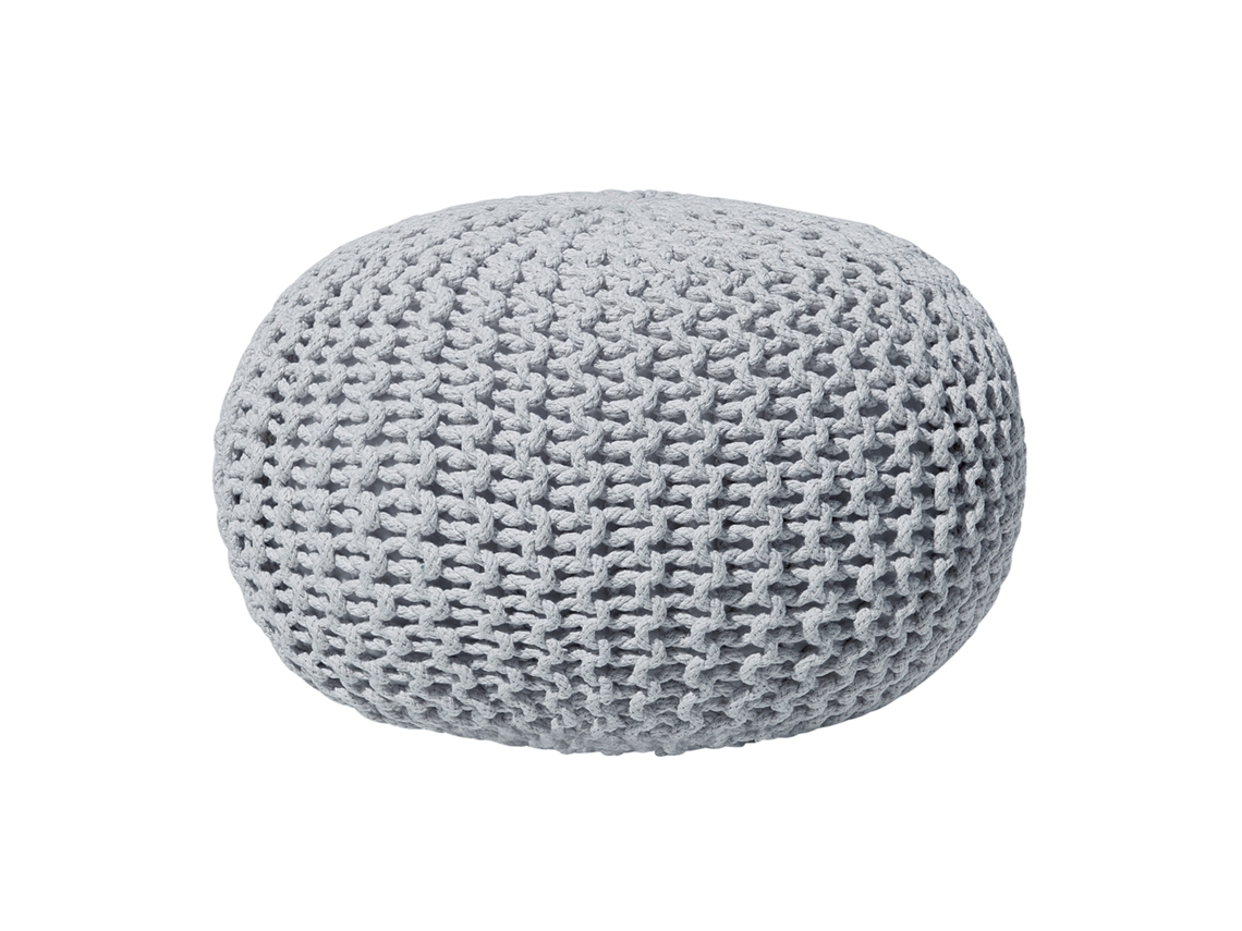 Puf Conrad (Gris - Algodón -40x40x25 cm)