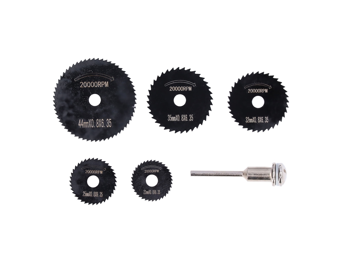 6 Piezas Lámina Sierra Circular Hss Disco De Corte Herramienta Kit Para Cobre Hierro