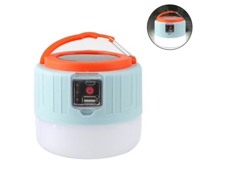 Solar LED Camping Lantern Rechargeable, Emergency Lantern - Remote Control Flashlight Tent Lights, Power Bank, 3 Light Modes, Outdoor Camping