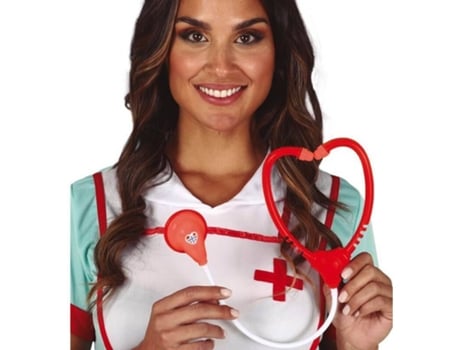 Estetoscopio DISFRAZZES Rojo Y Blanco