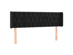 Maison Exclusive - Cabecero De Terciopelo Negro 163x16x78/88 Cm
