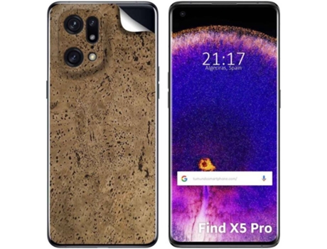 Carcasa Oppo Find X5 Pro 5G TUMUNDOSMARTPHONE Vinilo Textura Cuero Multicolor