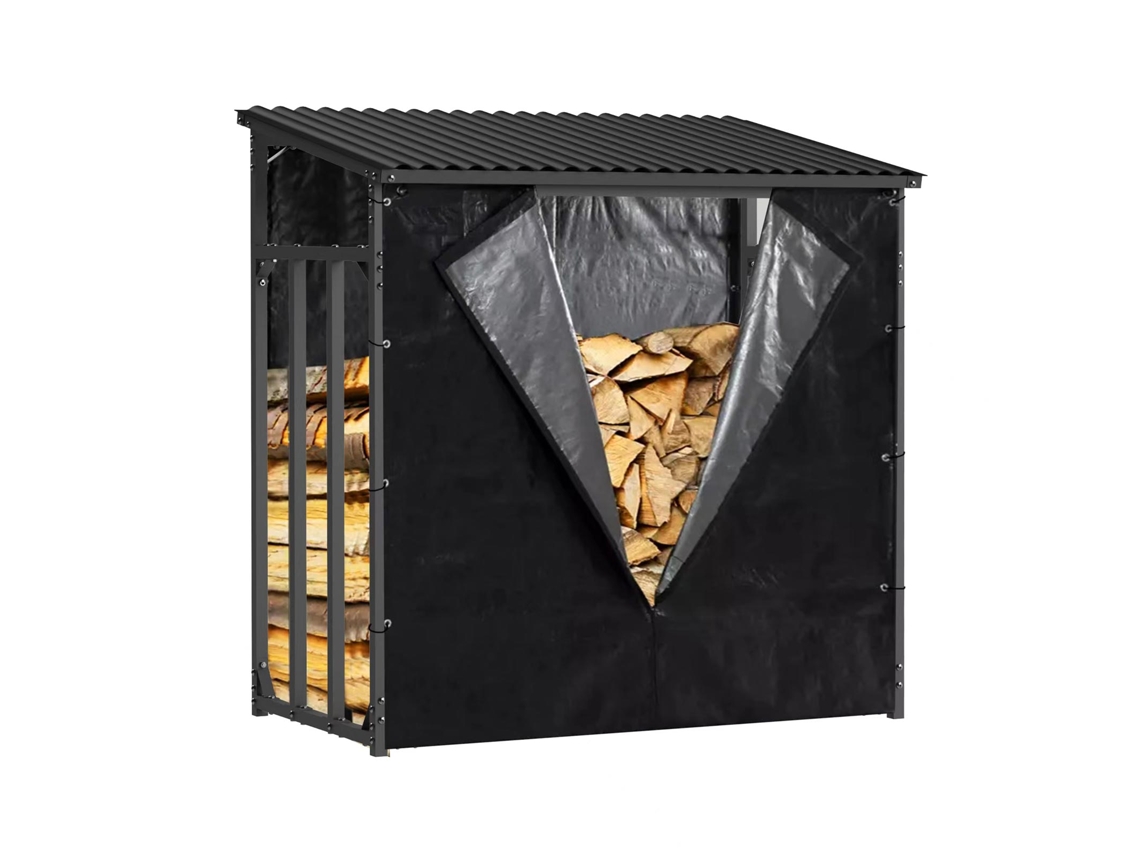 Caseta de Jardín GARDIUN (143 x 70 x 145 - Negro)