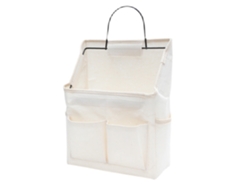 Organizador de bolsa colgante con bolsillos en blanco (24x16x4cm) Kofihety