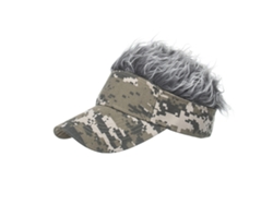 Gorra de béisbol divertida, peluca, visera, sombrero corto, gorra de pelo falso para hombres adultos calvos