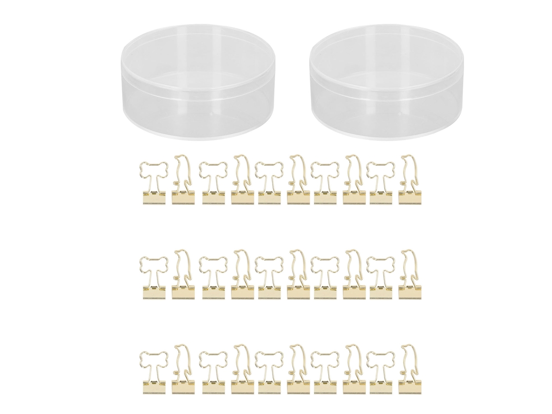 30 Mini Clips Metálicos Para Encuadernar Documentos, De Gran Resistencia, Ideales Para El Hogar, La Oficina Y Para Encuadernar Documentos.