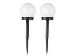 2 Lámparas Solares Para Jardín, Impermeables Ip67, Luz Blanca, Iluminación Exterior Económica.
