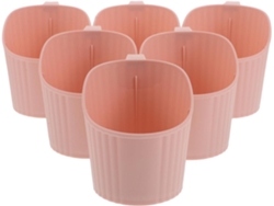 Juego De 6 Fundas Aislantes De Plástico Grueso Anti-quemaduras Para Vasos De 0 A 300 Ml