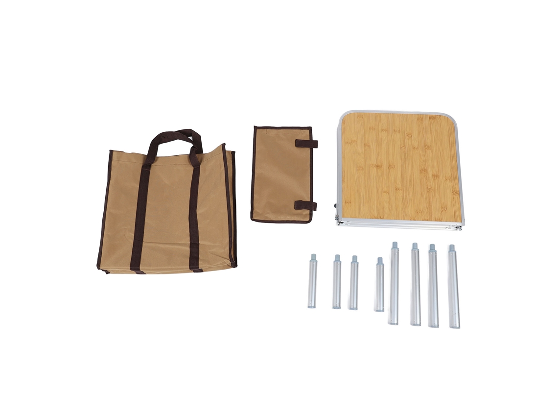 Mesa de camping plegable multiusos, ligera, de aleación de aluminio, portátil, para picnic, viajes al aire libre, pesca y hogar.