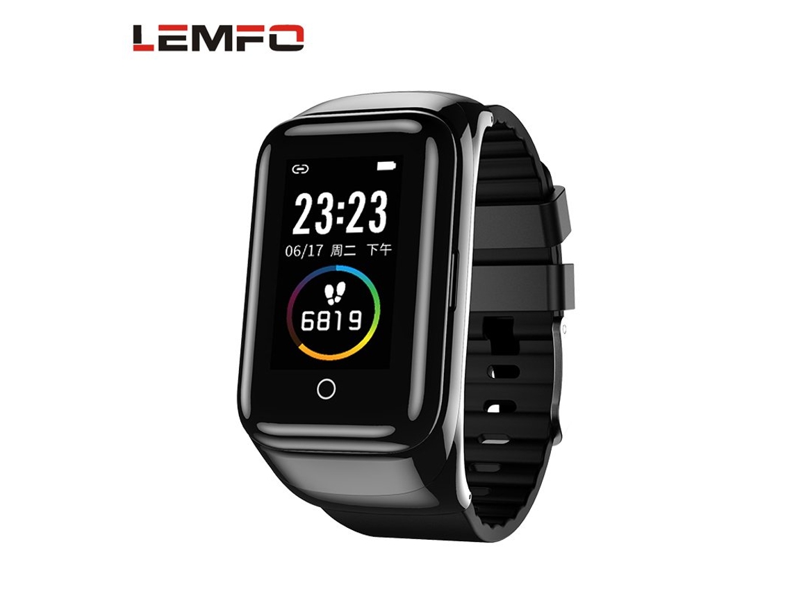 Smartwatch Pulsera Original Lemfo M7 Bluetooth 2-en-1 Negro