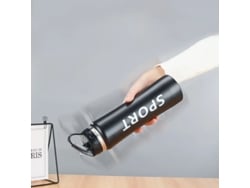 Azul Ipree Garrafa Água Esportiva 600ml Parede Dupla Aço Inoxidável Isolada Vácuo À Prova Vazamentos Caminhadas Ar Livre