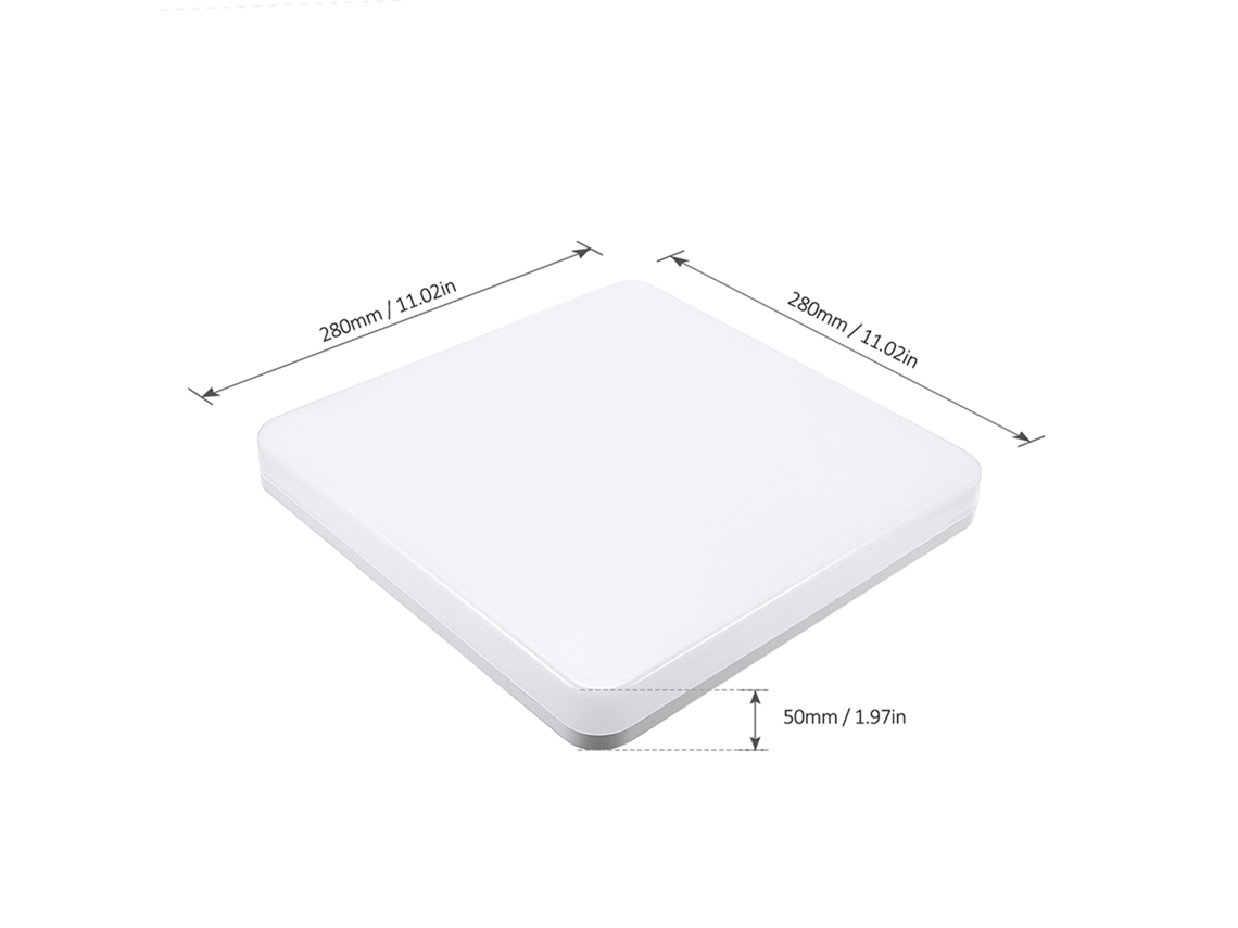 Rebe-lámpara De Techo Led Tomshine 24w 100-265v Ip65 Resistente Al Agua 4000k Luz Blanca Natural Para Salón Cocina Balcón Pasillo