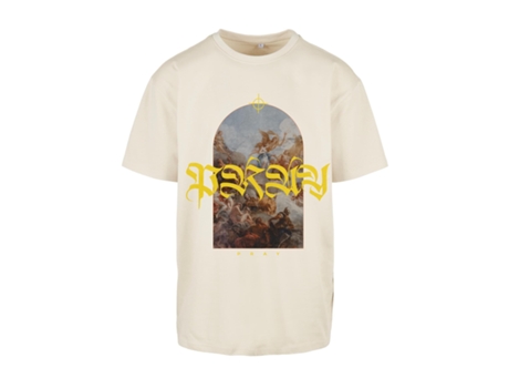 Camiseta MISTER TEE Oversize Pray Painting Beige (M)