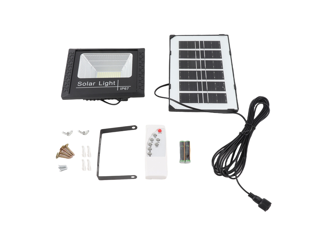 2026-lámpara Solar Exterior 102led 40w Ip67, Foco De Pared Con Control Remoto Para Jardín Y Calle