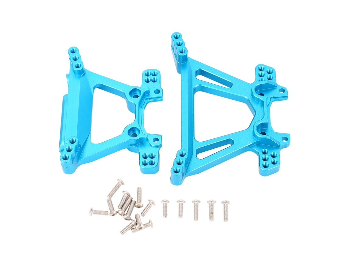 Juego De Torretas De Amortiguación Delanteras Y Traseras De Aluminio Ligero Para Camiones Rc Bl 2s Slash 4x4 1/10, Azul Cielo.