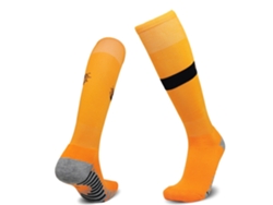 (amarillo) Calcetines De Fútbol Para Niños Y Niñas, De Algodón Transpirable, Antideslizantes, Hasta La Rodilla.