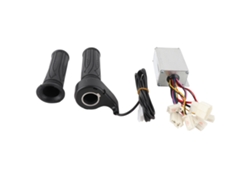 2026-set Mando Acelerador Aluminio Para Patinete Eléctrico 12v 250w Controlador Brushless Grip De Goma Cable Largo
