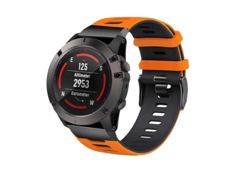 Correa Pioneer para Garmin Instinct 2 Surf Edition Naranja y Negro