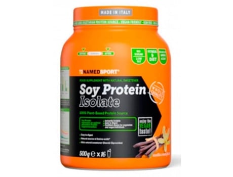 Proteína Vegana Soy NAMEDSPORT Protein Isolate Vanilla Cream (500g)