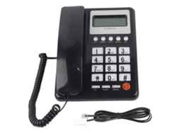 Teléfono Fijo Kxt8001cid Con Identificador De Llamadas, Pantalla Nítida Y Funciones Multifuncionales Para El Hogar Y La Oficina (negro)