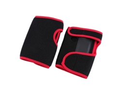 Guantes deportivos de soporte para muñecas y palmas, vendaje para levantamiento de pesas, protector de manos (negro y rojo L)