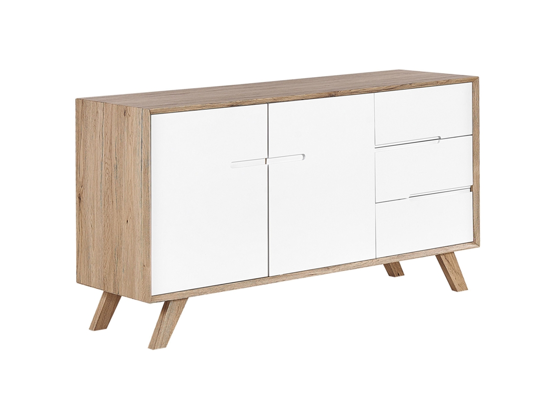 Aparador BELIANI Forester de MDF Madera clara 140x40x75