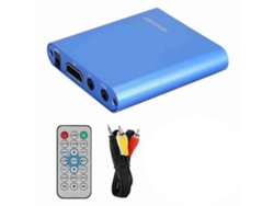 Reprodutor De Mídia Digital Mini 1080p Com Interface Multimídia Hd, Decodificador De Disco Rígido E Controle Remoto