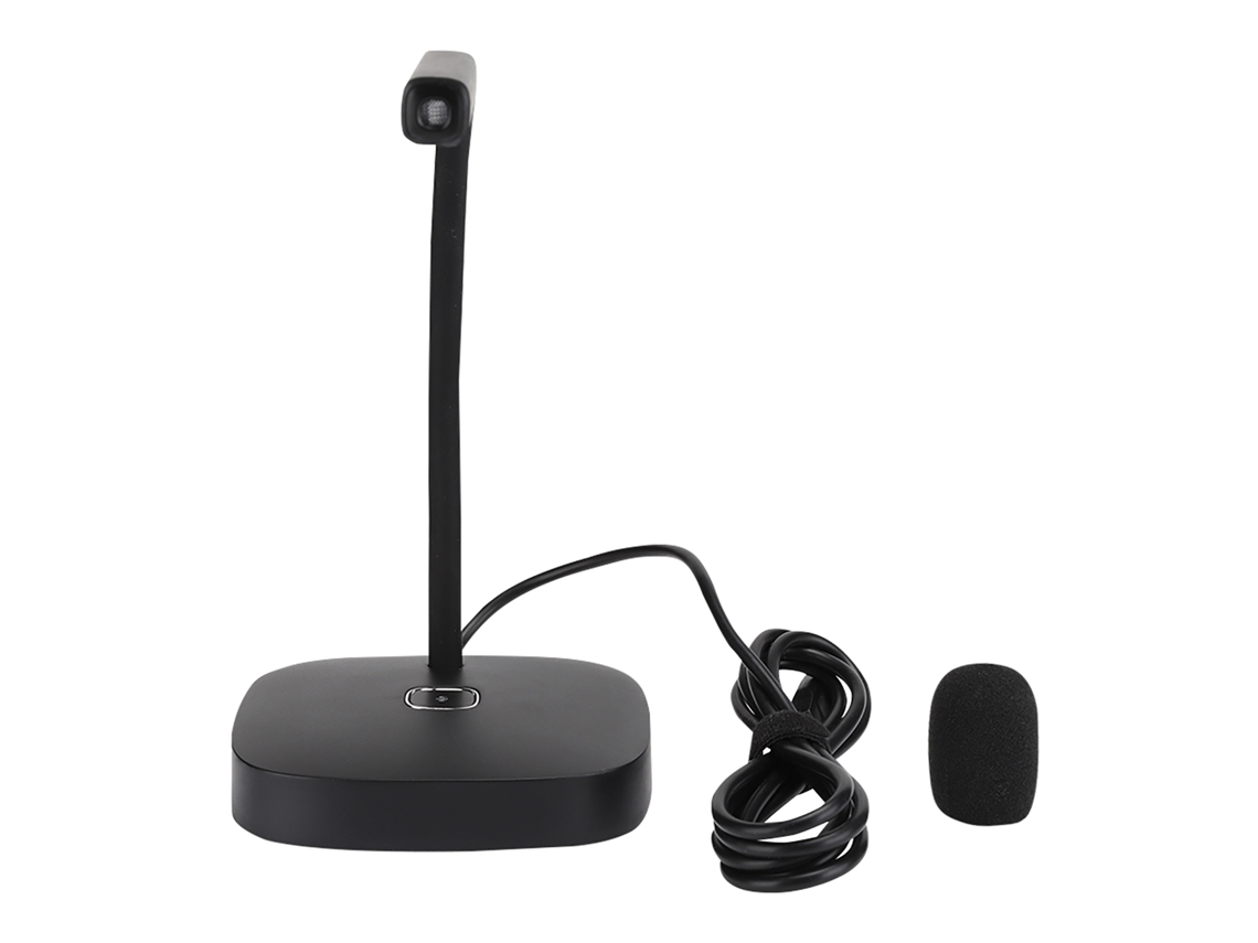 Microfone De Mesa Usb Omnidirecional Para Pc Laptop Windows Xp/7/8/10 Ios Plug And Play Com Mute Gooseneck