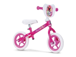 Bicicleta de aprendizaje DISNEY PRINCESS 10'' rosa y blanca
