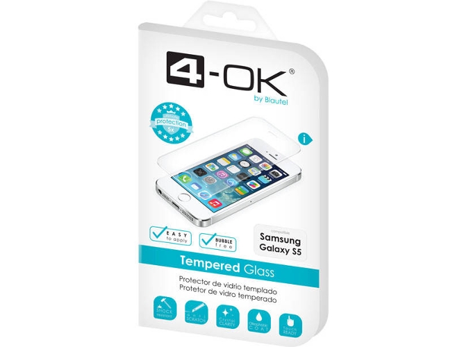 Protector de Pantalla Samsung Galaxy S5 BLAUTEL Tempered Glass