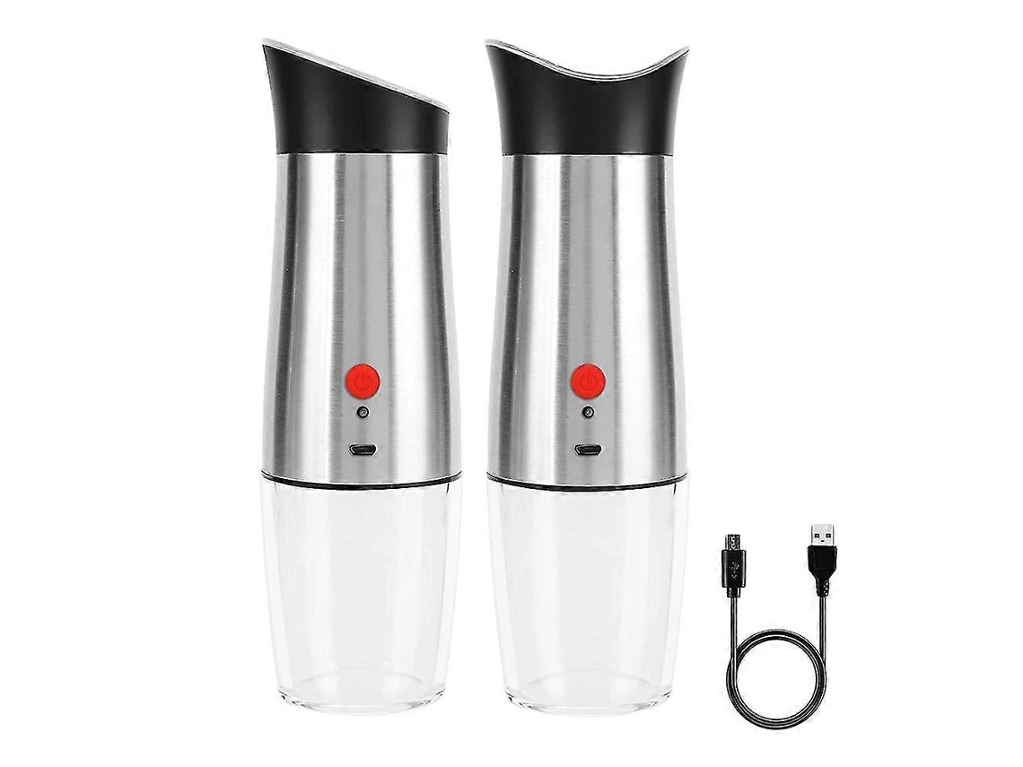 Molinillo eléctrico de sal y pimienta, recargable, automático, ajustable, Rosewell