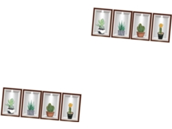 2 Láminas De Pegatinas De Pared Removibles E Impermeables Con Estampado De Cactus Para Decoración.