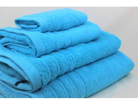 Paquete de toallas AG-TÊXTIL Lake 5 Lavabo (Azul - Algodón - 50x100 cm)