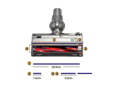 Accesorio para aspiradora Compatibilidad universal Tiras de felpa 4 piezas Dyson Dc V6 A Tiras de felpa 4 piezas Dyson V8 V1