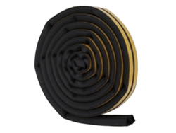 Cinta De Sellado Autoadhesiva De 5 M Para Puertas Y Ventanas, Caucho Epdm Antimosquitos, 14x12 Mm, Negra.