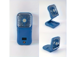 Ventilador Portátil Con Pantalla Digital, Diseño Plegable Ideal Para Llevar Alrededor Del Cuello, Carga Usb, Fácil De Usar, Alta Resolución.