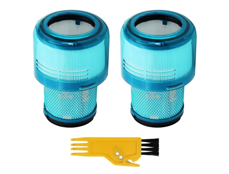 Pacote com 2 filtros para aspirador de pó sem fio dyson v15 sv14 v11 detect