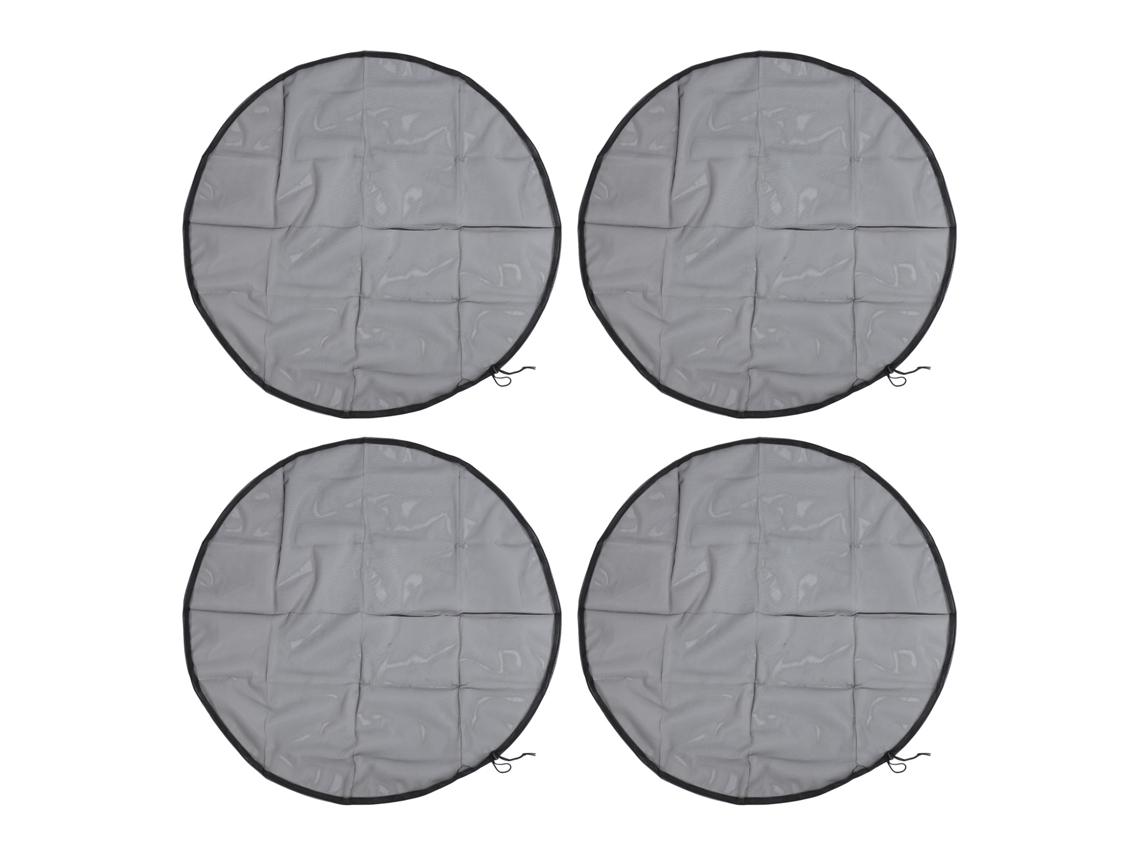 4 Fundas De Malla Para Cubos De Lluvia Con Cordón Ajustable, Protector De 37,4 Pulgadas.
