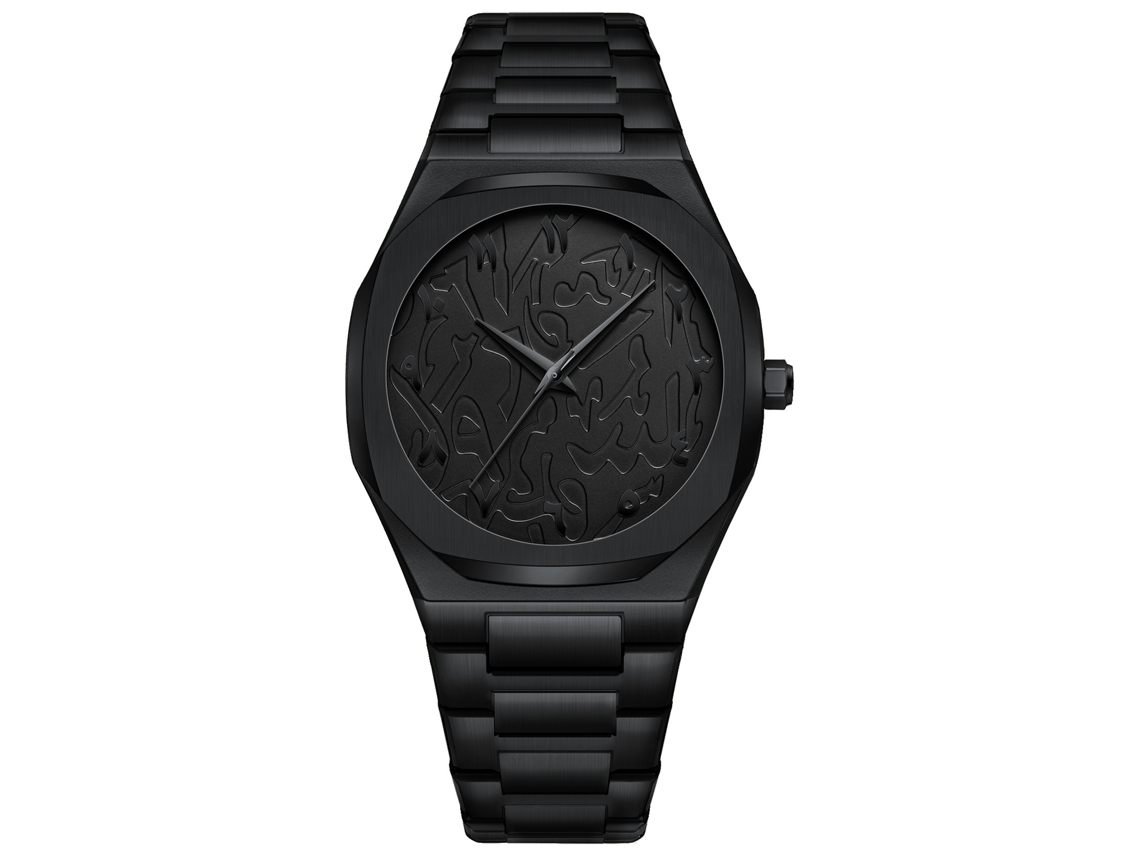 Reloj De Cuarzo Para Hombre De Policarbonato (negro Puro)