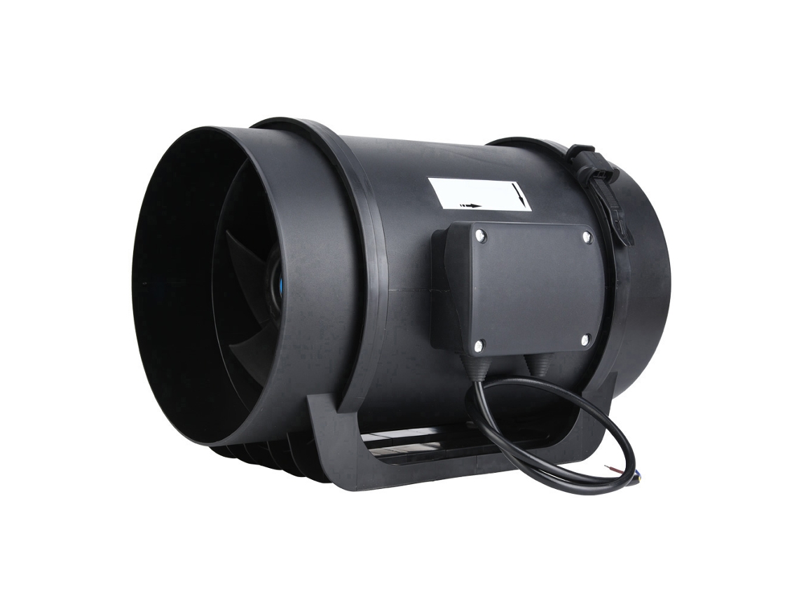 Extractor de aire con motor EC de 8 pulgadas y regulador inteligente, 760 CFM