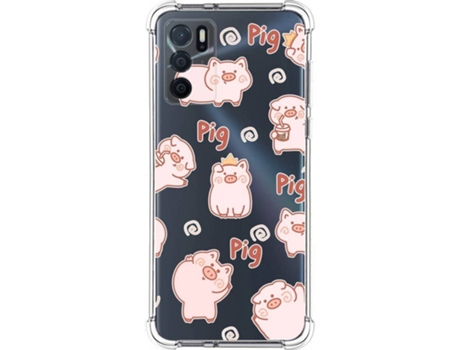 Carcasa Oppo A16 / A16s TUMUNDOSMARTPHONE Cerdos Multicolor