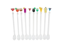 Palitos mezcladores de cristal para cócteles, 10 unidades