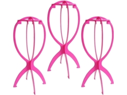 Soporte para pelucas, soporte para cabeza de maniquí para múltiples pelucas, paquete de 3 unidades TAISHENGDA