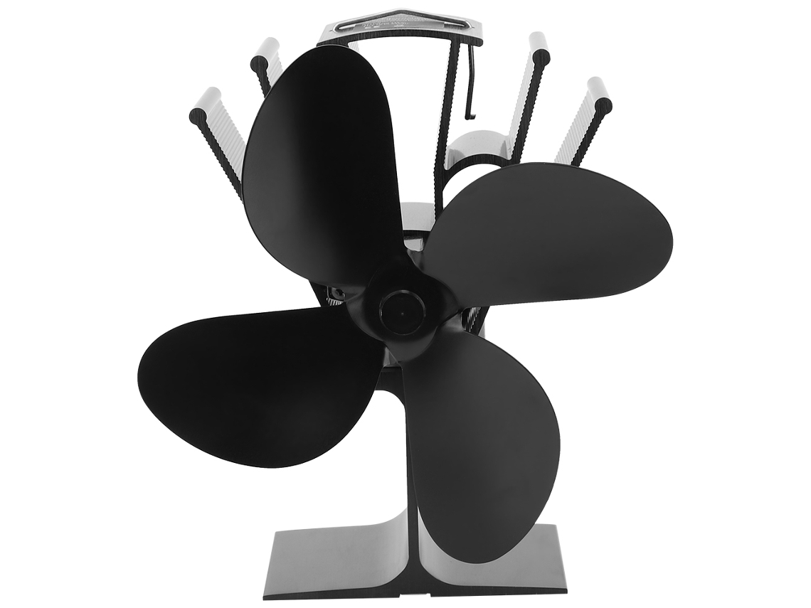 Ventilador ecológico para invernadero con 4 aspas, 1 W, para madera.