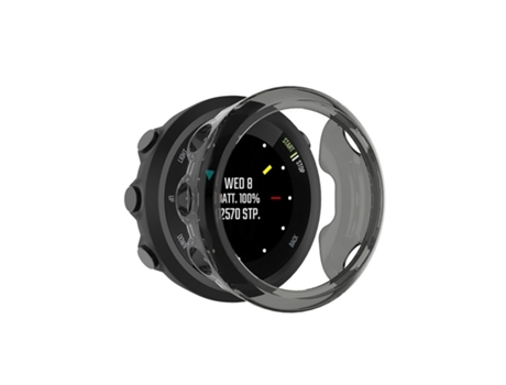 Funda protectora de TPU Garmin Forerunner 45 (negro transparente)