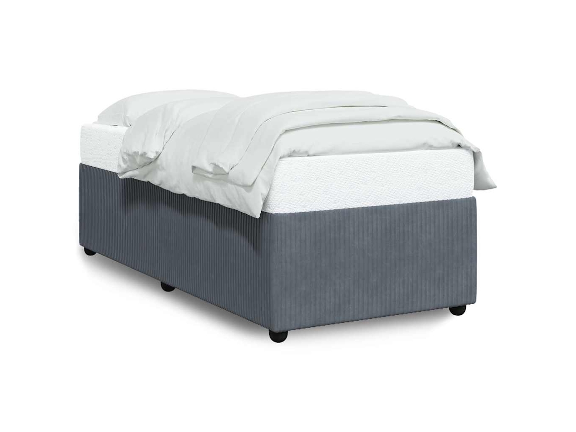 Maison Exclusive - Estructura De Cama Sin Colchón Terciopelo Gris Oscuro 100x200cm