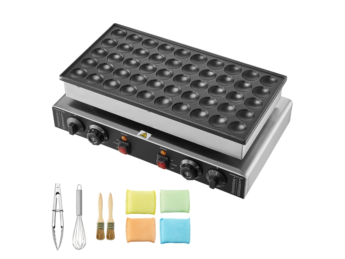 Mini máquina para hacer panqueques holandesa de 43 mm de diámetro y 1700 W Dorayaki. 50 piezas Succebuy